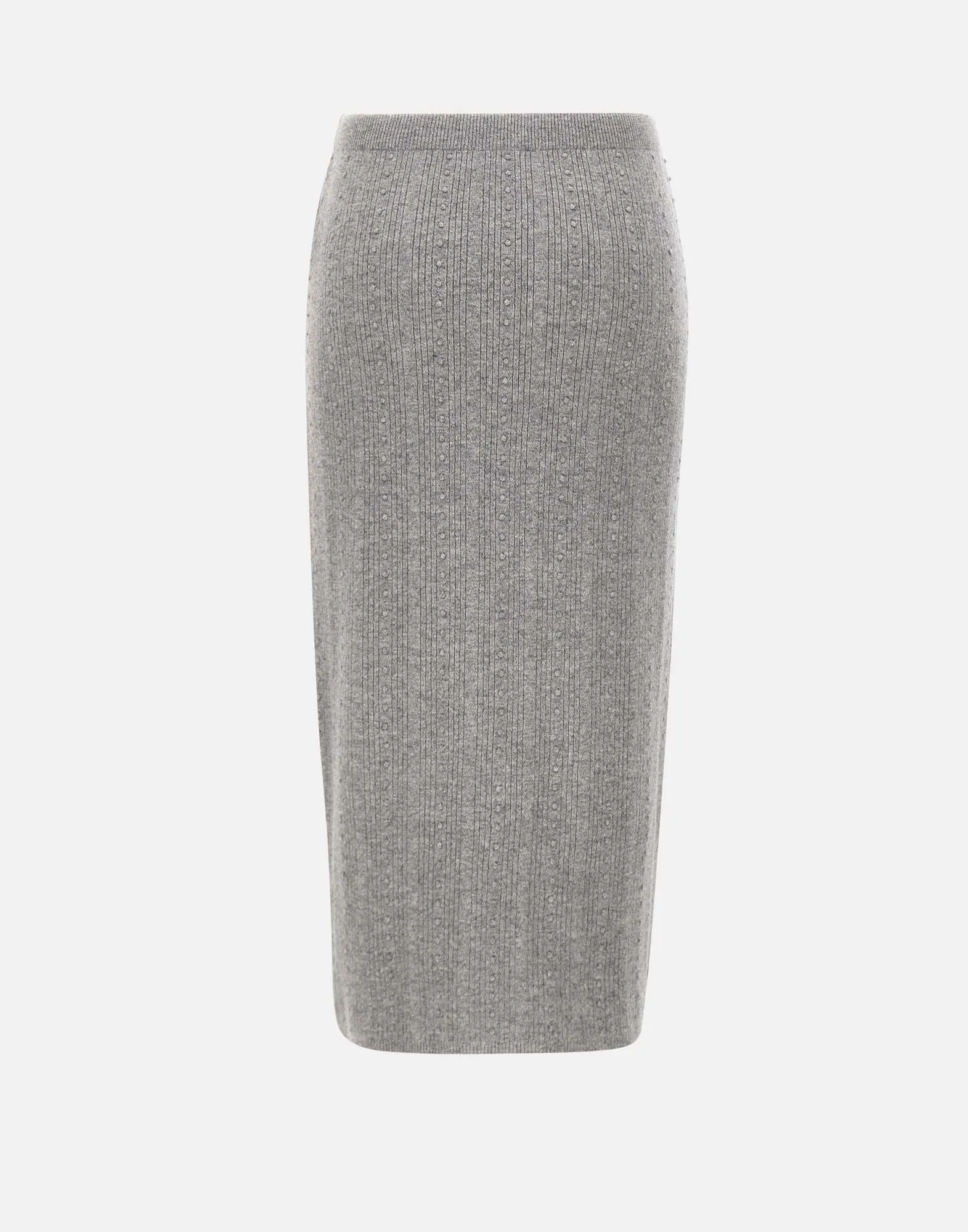 Wool Silk Cashmere Longuette Skirt