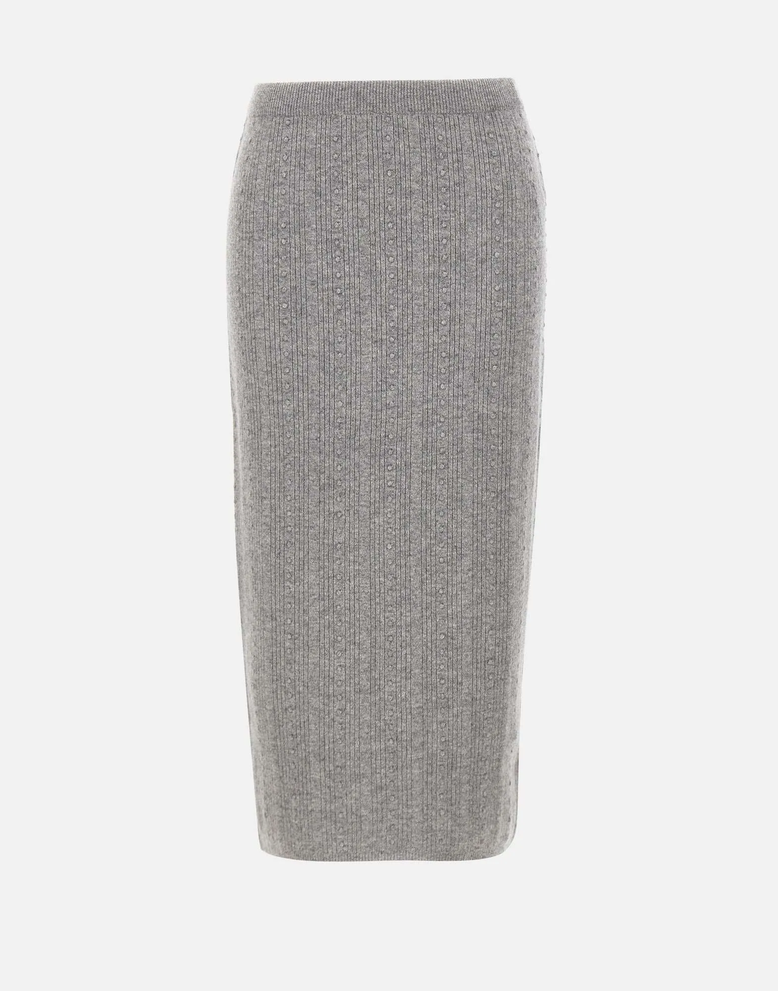 Wool Silk Cashmere Longuette Skirt