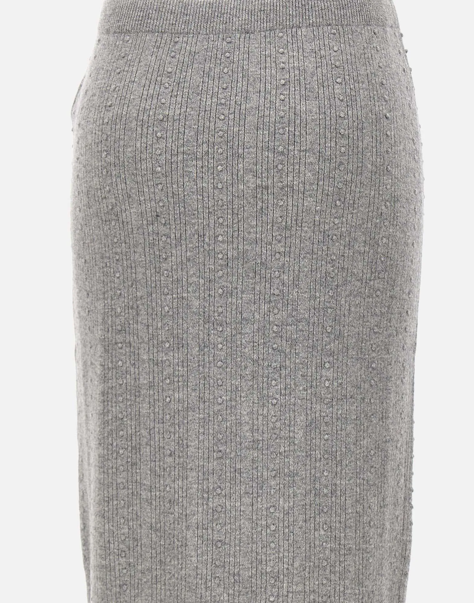 Wool Silk Cashmere Longuette Skirt