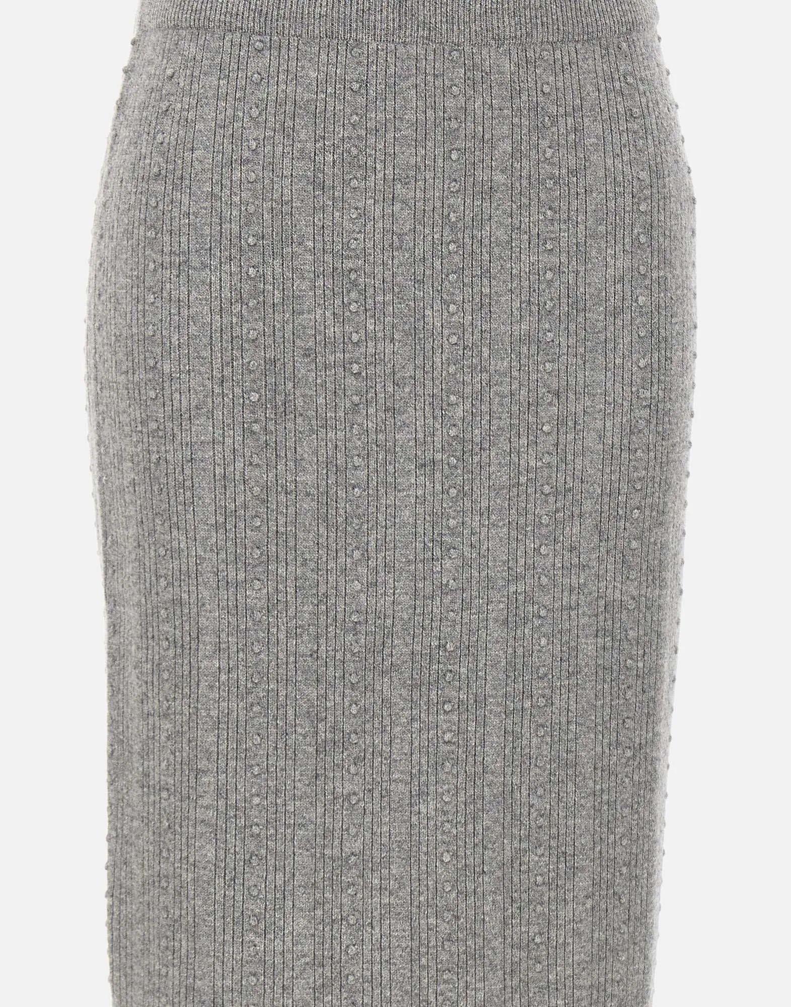 Wool Silk Cashmere Longuette Skirt