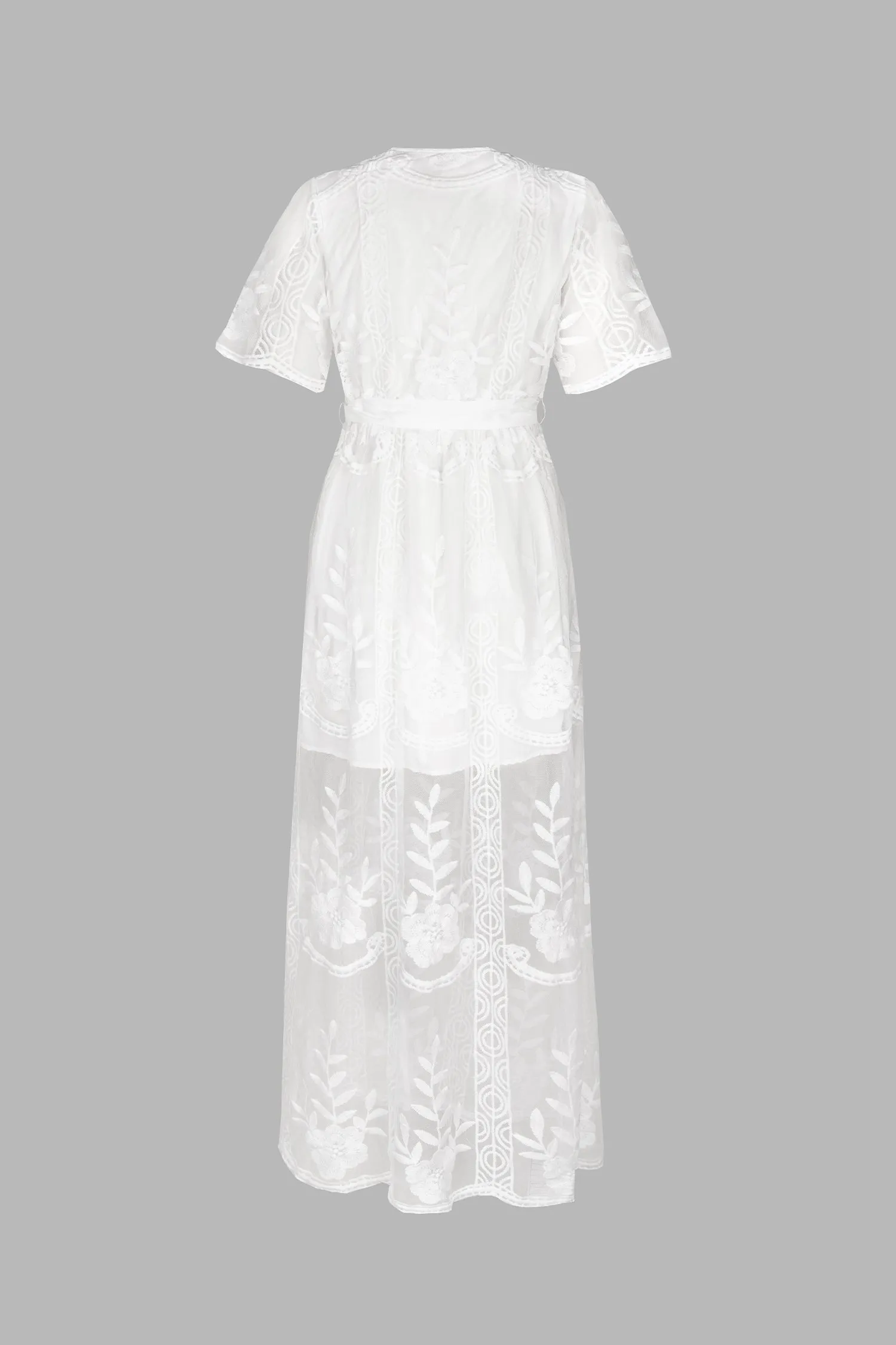 X Madison Beach Wedding Yours Forever Tiered Lace Maxi Dress