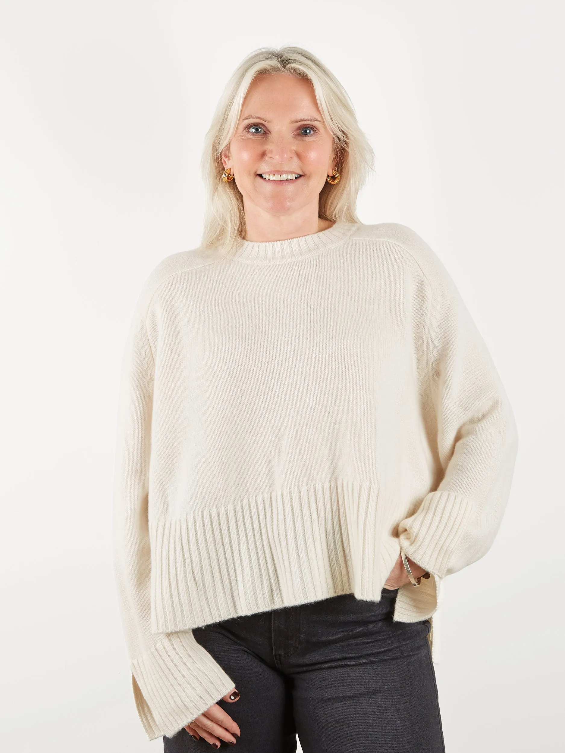 Xenia Knit Ecru