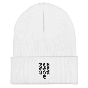 YOU LOVE HER Old English Beanie