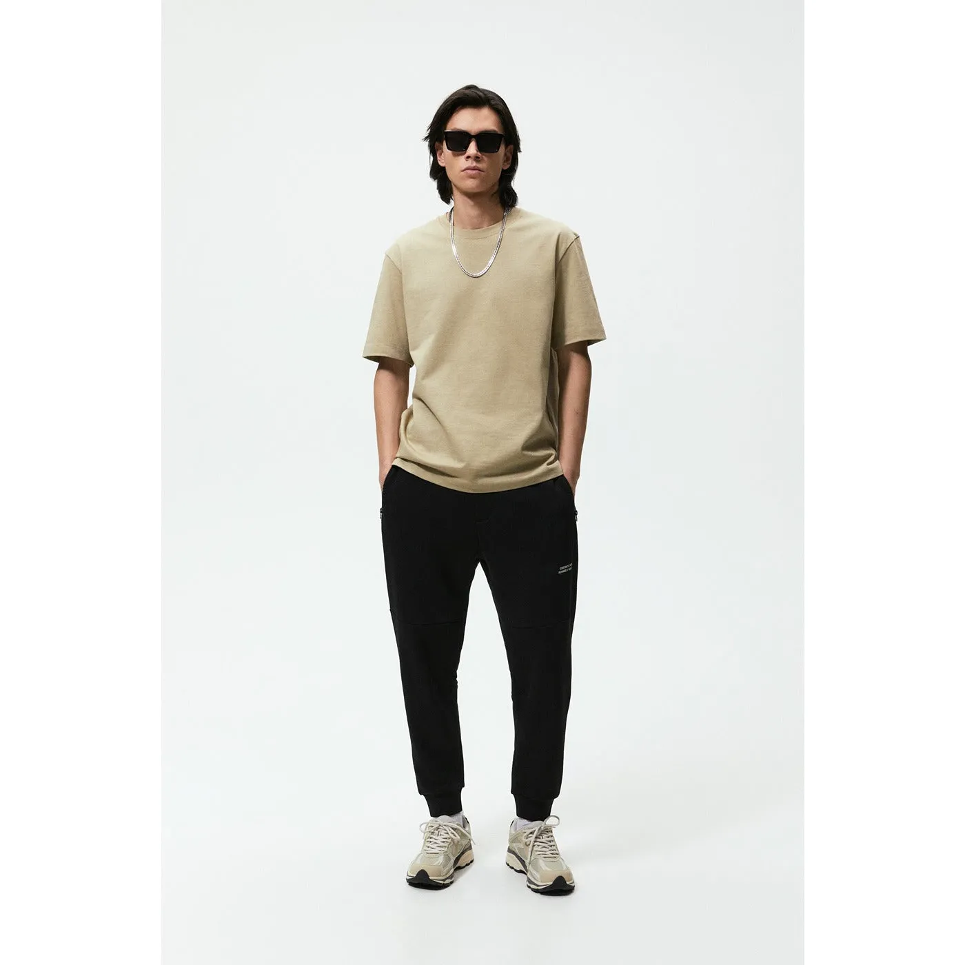 ZR Black Jogging Trousers with zips